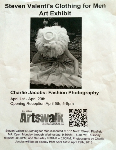 Charlie Jacobs exhibit Pittsfield MA Artswalk April 2013